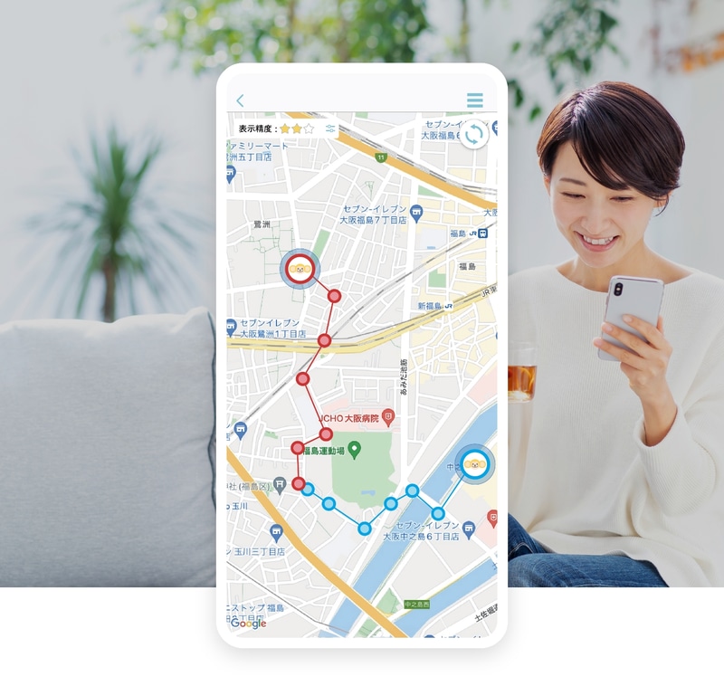 子供の居場所がひと目でわかる