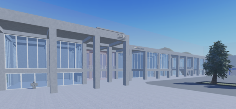 メタバース空間上の延岡駅