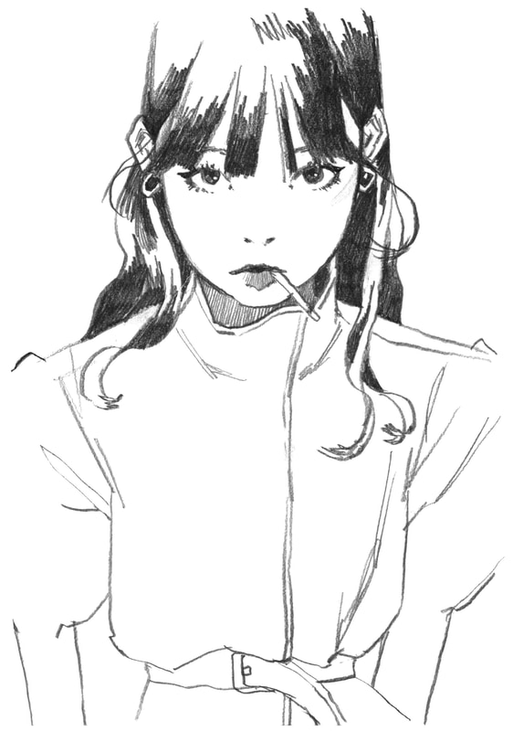 描き下ろしイラスト、鉛筆画のスケッチ、初公開となるマンガ作品なども収録