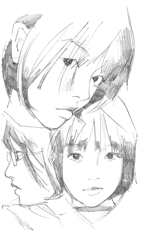 描き下ろしイラスト、鉛筆画のスケッチ、初公開となるマンガ作品なども収録