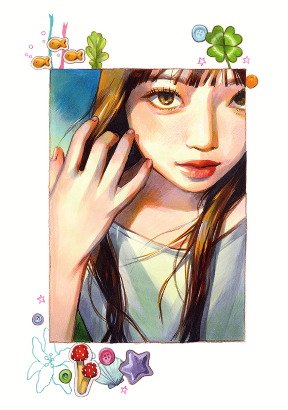 描き下ろしイラスト、鉛筆画のスケッチ、初公開となるマンガ作品なども収録