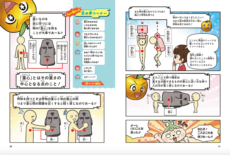物の重心の解説ページ。日常生活に役立つ知識も身に付く