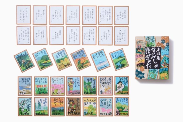 木版画なつかしの歌かるた（株式会社奥野かるた店）（出典：GOOD TOY公式サイト）