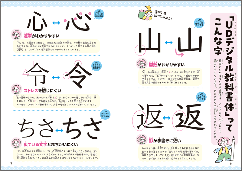 UDデジタル教科書体の特徴や工夫について解説（出典：株式会社学研ホールディングス）