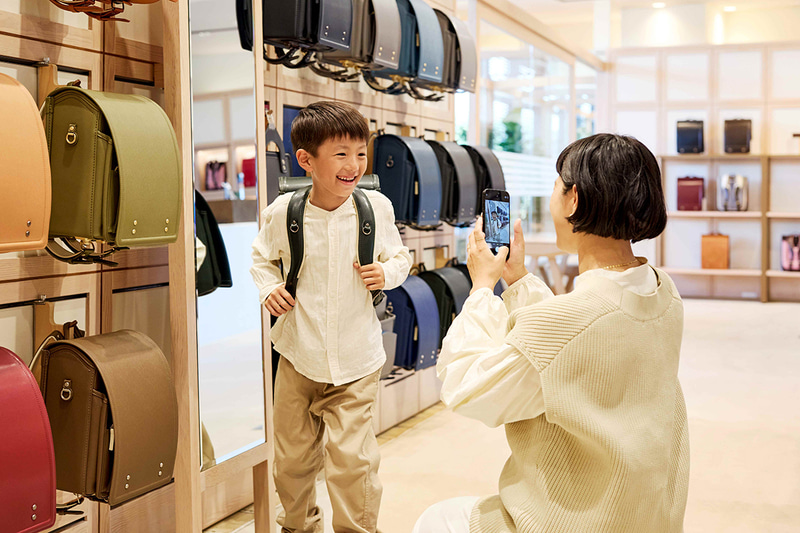 ランドセルの試着イメージ