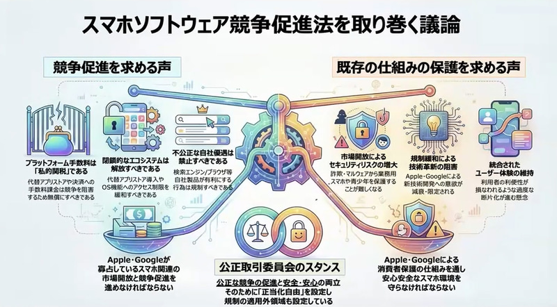スマホ新法における議論