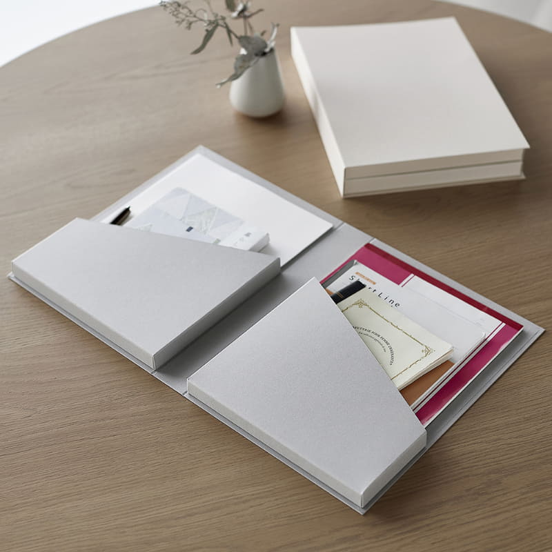 「分別できる書類・作品収納ケース」2分別タイプ