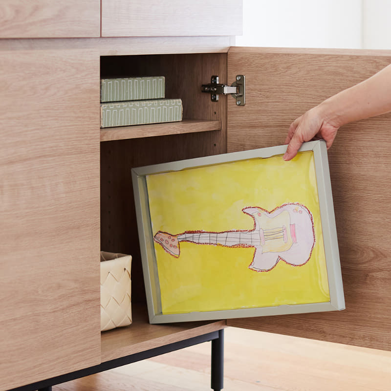 作品を汚さずに収納が可能