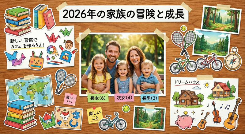 NanoBananaで生成した2026ビジョンボード（画像：筆者提供）