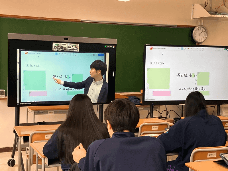 ビデオ会議デバイス「Neat（ニート）」を使った遠隔授業のイメージ