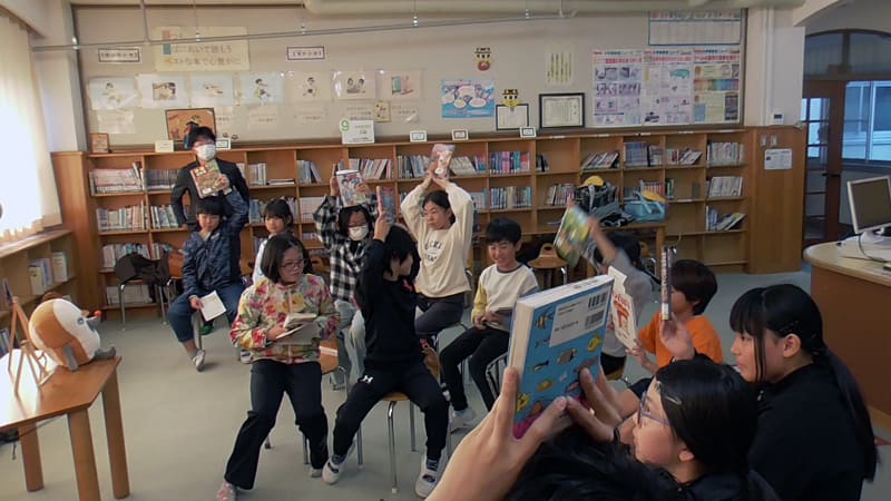 読む読むクラブでは、本の内容を紹介し合う「ビブリオバトル」に挑戦