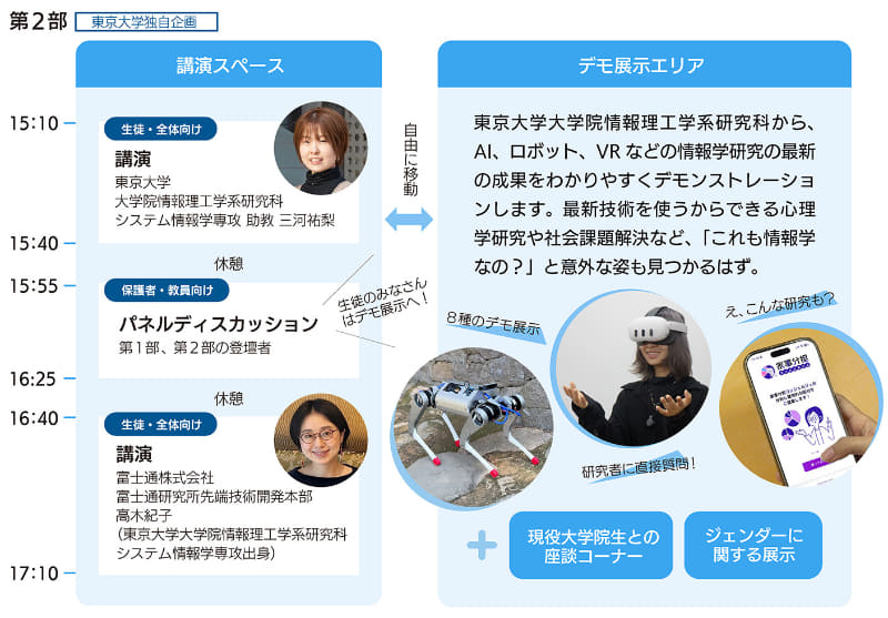 東京大学が実施するプログラム（第1部は8大学共通）