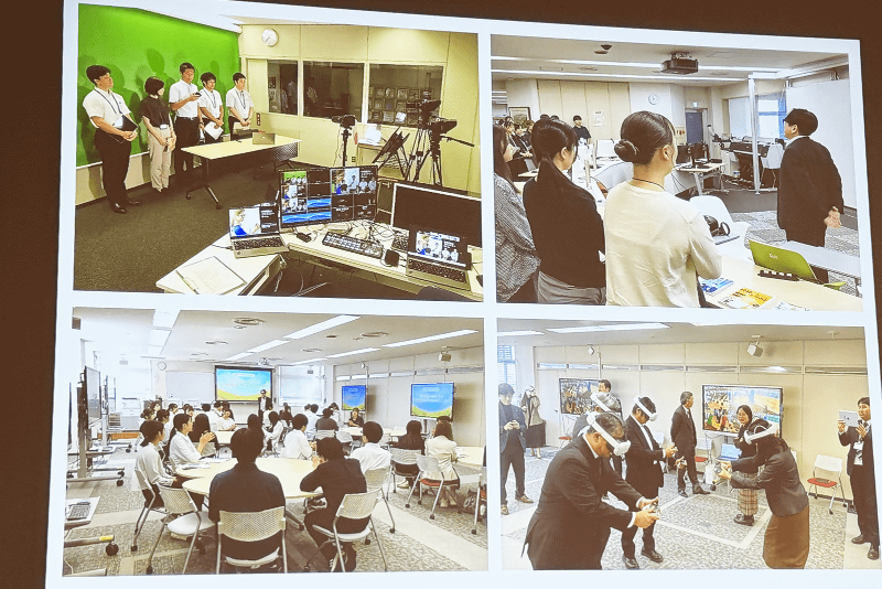 リモート配信やVRを活用した教員研修の様子（撮影：編集部）