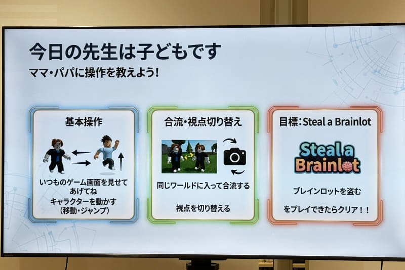 親子教室の先生は子供たち（出典：株式会社モンドリアン）
