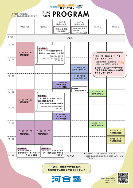 当日のプログラム表