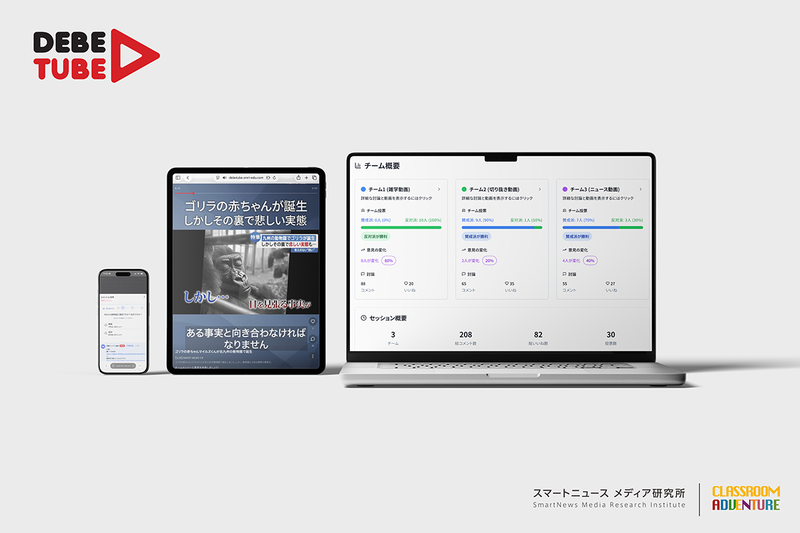 意見の変化をデータで可視化し、意見形成プロセスの振り返りが可能