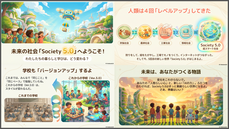 子供にも分かりやすい資料（画像：筆者提供）