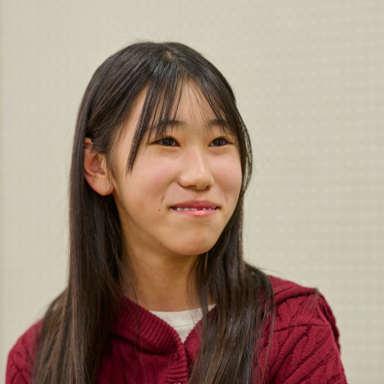 和田萌花さん（中1）