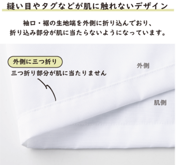 新作の「やさしいワイシャツ（半袖）」の特徴