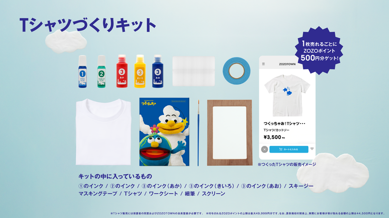 「つくっちゃお！Tシャツづくりキット」の概要
