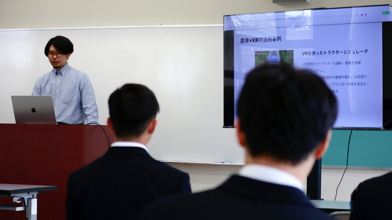 monoDuki代表の村上将太郎氏が、農業分野におけるXR事例を紹介