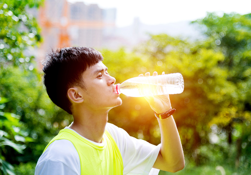 液体よりも早く体の中から冷やすことができる