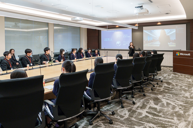 日本マイクロソフト品川本社での企業訪問