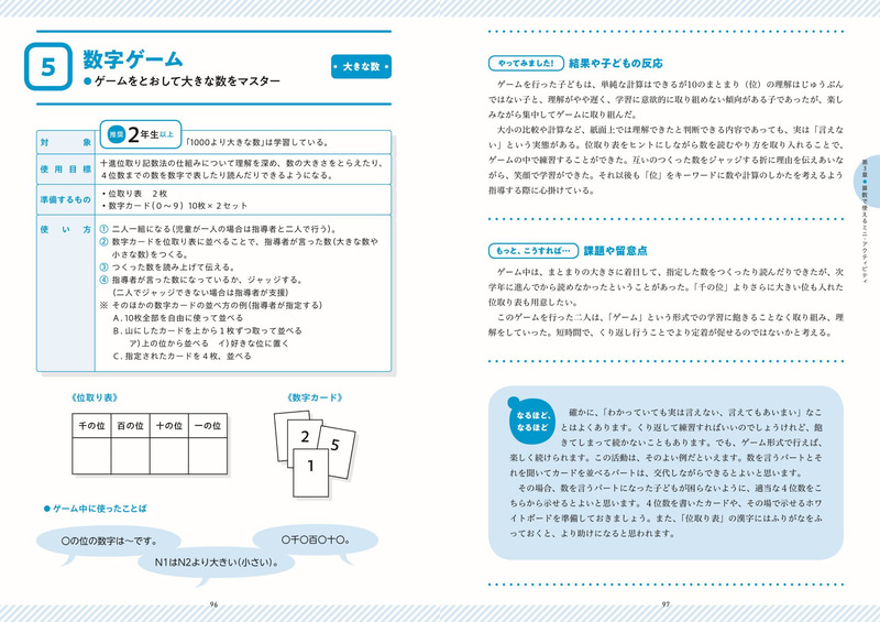 「数字ゲーム」など、算数で使える10のミニアクティビティを紹介