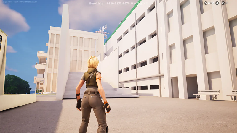 複雑な構造の階段も、ポリゴンを使って忠実にモデリング