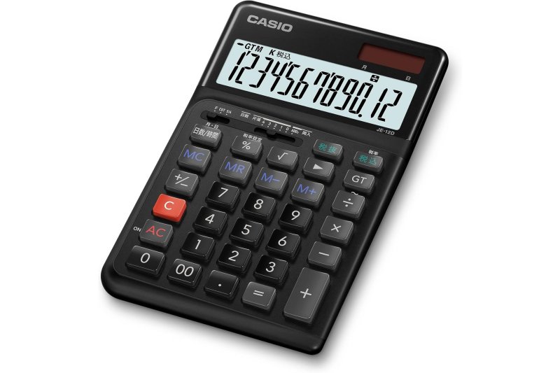 カシオ 人間工学電卓 JE-12D