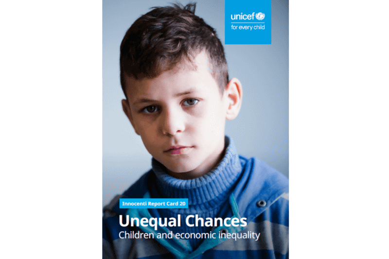 UNICEF（国際連合児童基金）イノチェンティ研究所が、先進国における経済格差と子供のウェルビーイングの関連を分析した報告書を発表（出典：公益財団法人日本ユニセフ協会）
