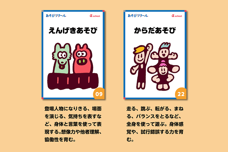 身体を動かして表現する遊び