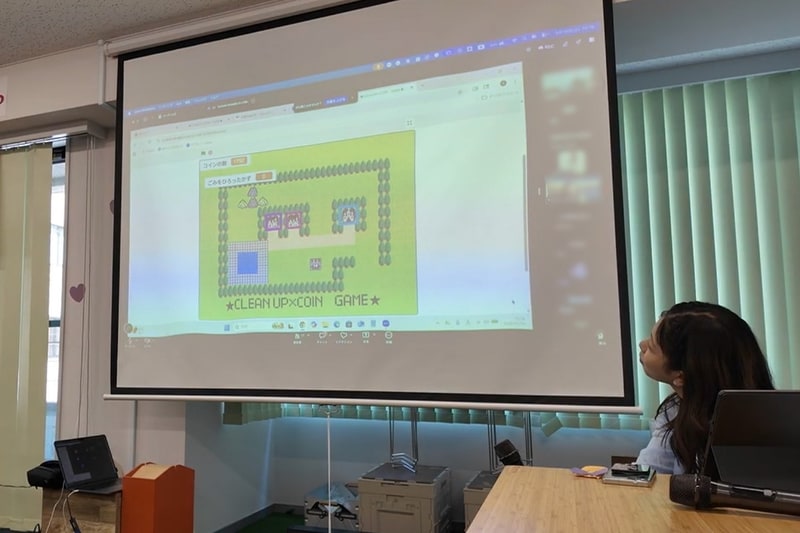 作品『★CLEANUP×COIN GAME★』ゴミ拾いをしましょうとよく言われるが、ゴミ拾いのゲームがなかったから、自分で作ってみたいと作成