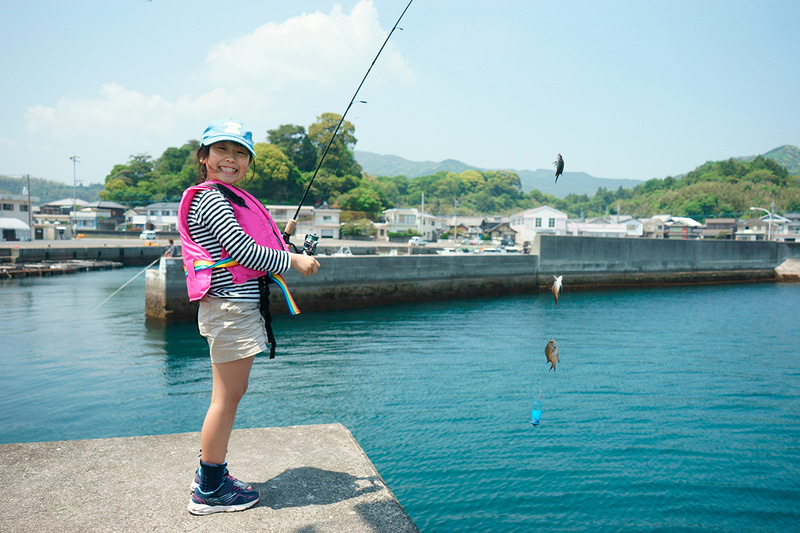 乗馬や釣りなどのアクティビティを体験できる