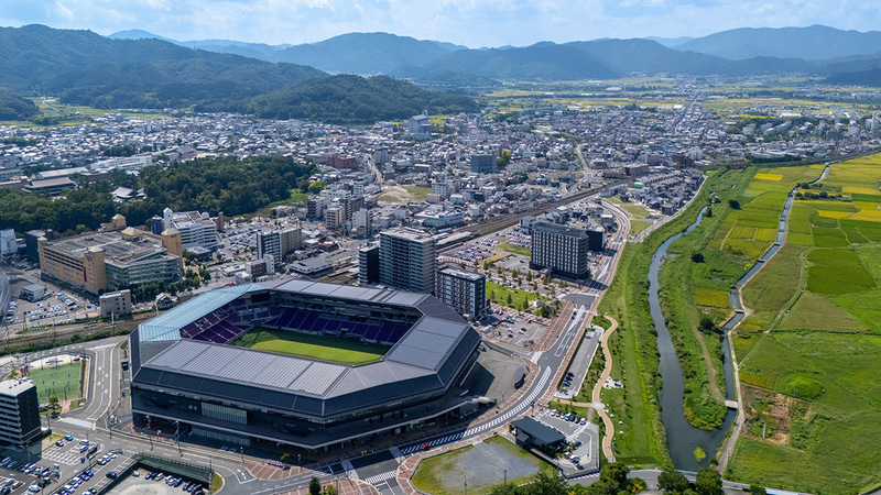 京都府亀岡市の空撮写真