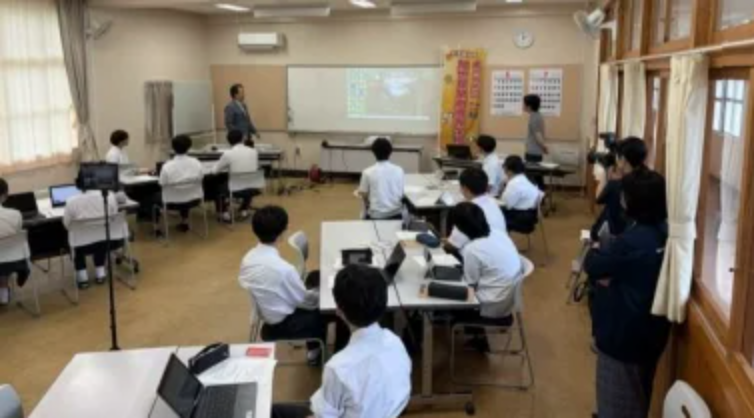 TANOTECH株式会社が、DXハイスクール採択校の鹿児島県立加世田常潤（かせだじょうじゅん）高等学校で、モーショントレーニングシステム「TANO」を活用した授業を実施（出典：TANOTECH株式会社、以下同じく）