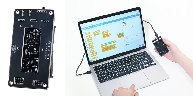 ユカイ工学が企画・開発したプログラミング工作キット「メイカーボード」