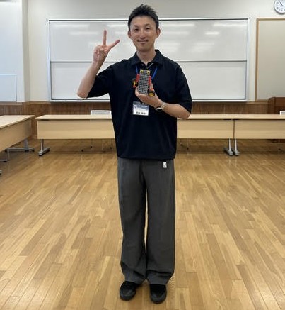 当日の運営に関わった向島秀蓮小中学校 教諭の岡田氏