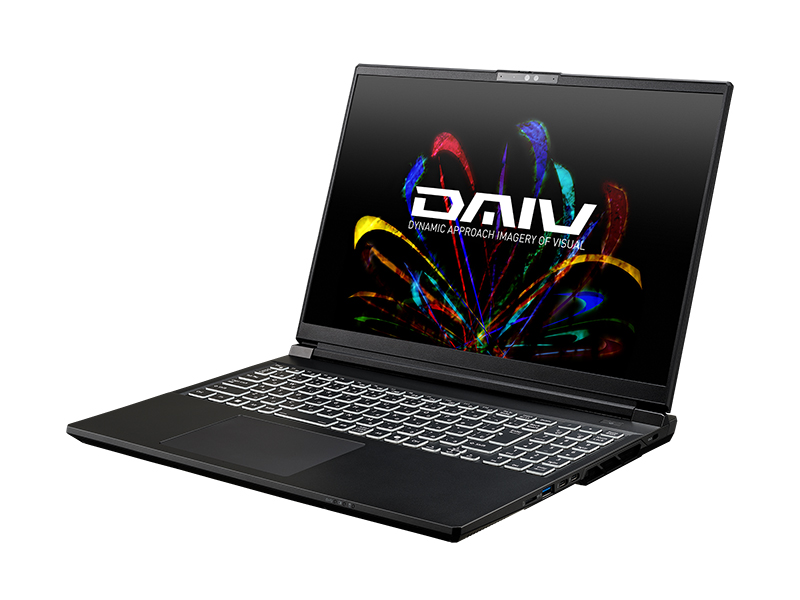協賛機材「DAIV N6-I7G7TBK-C（NVIDIA Studio 認定PC）」
