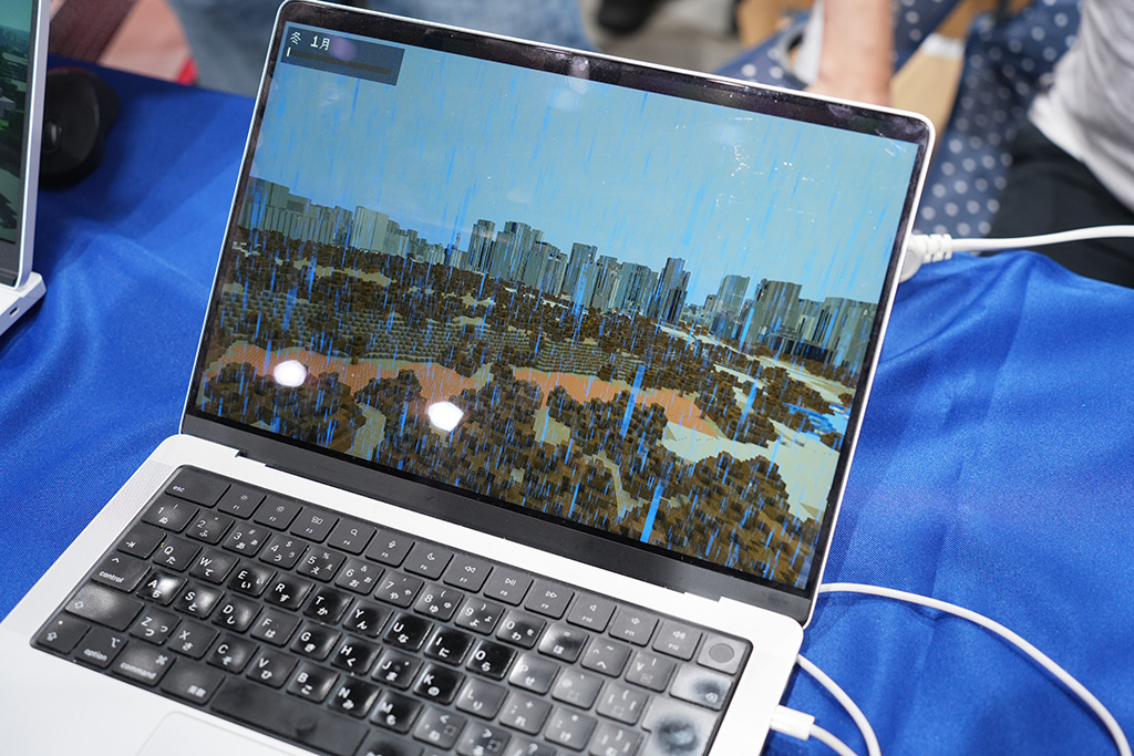 人工衛星が観測した本物のデータからMinecraftで街を再現