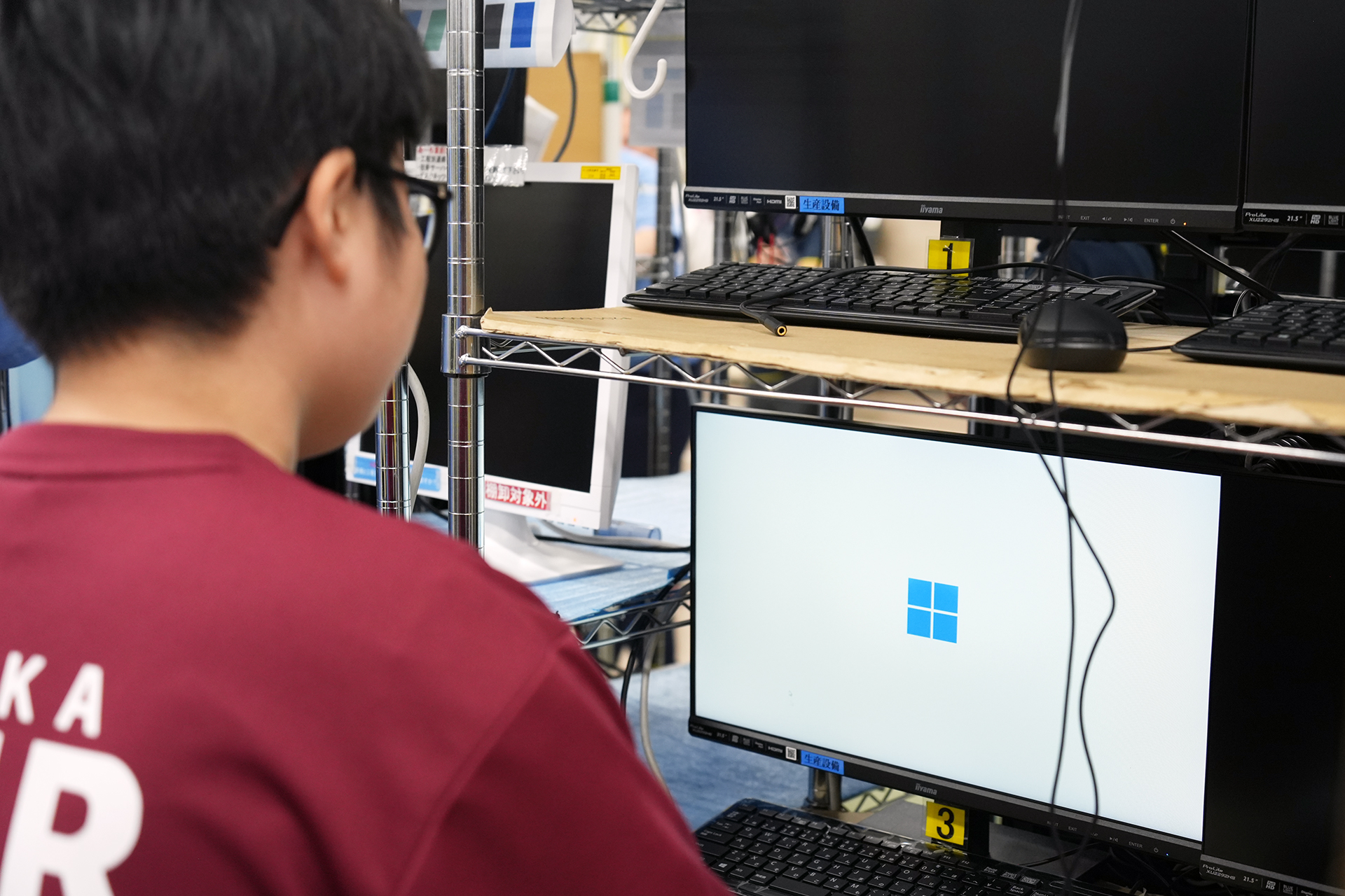 Windowsが起動、これで完成だ