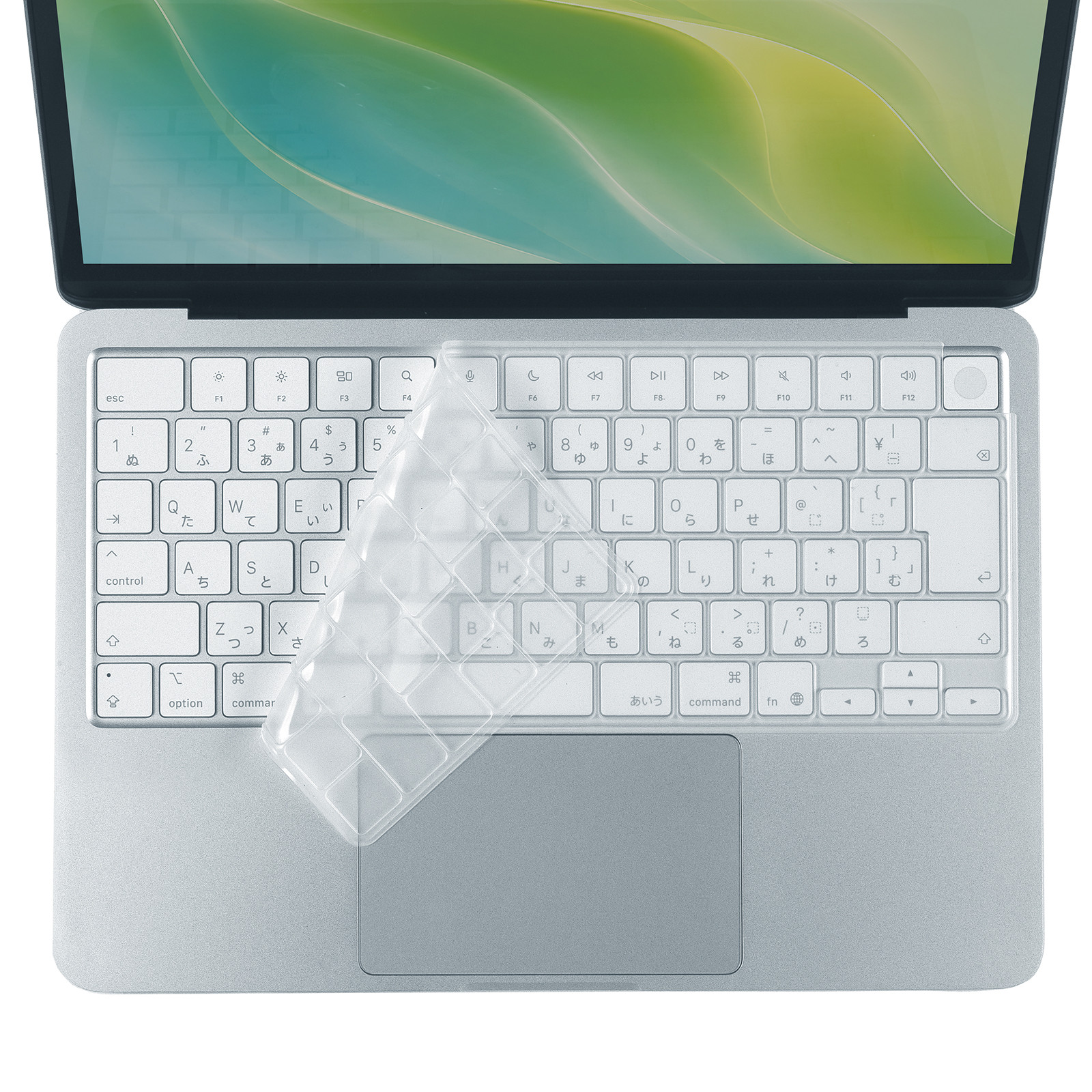 シリコンキーボードカバーを装着したMacBook Neo