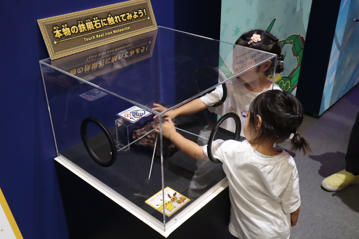 豊橋市自然史博物館所蔵の隕石を展示