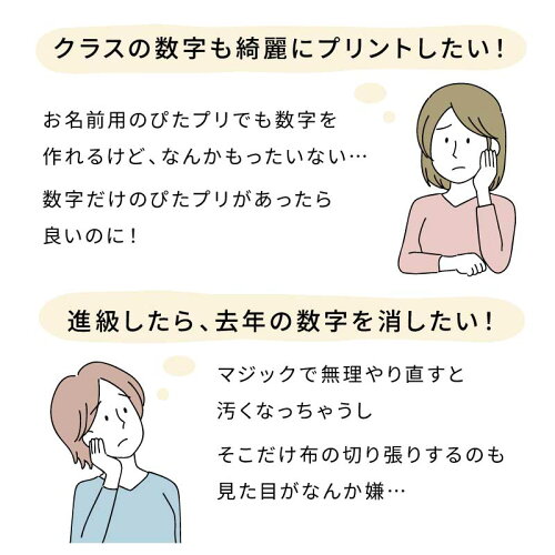 「1年2組」から「2年1組」に変更するなど、数字だけをきれいに「お直し」