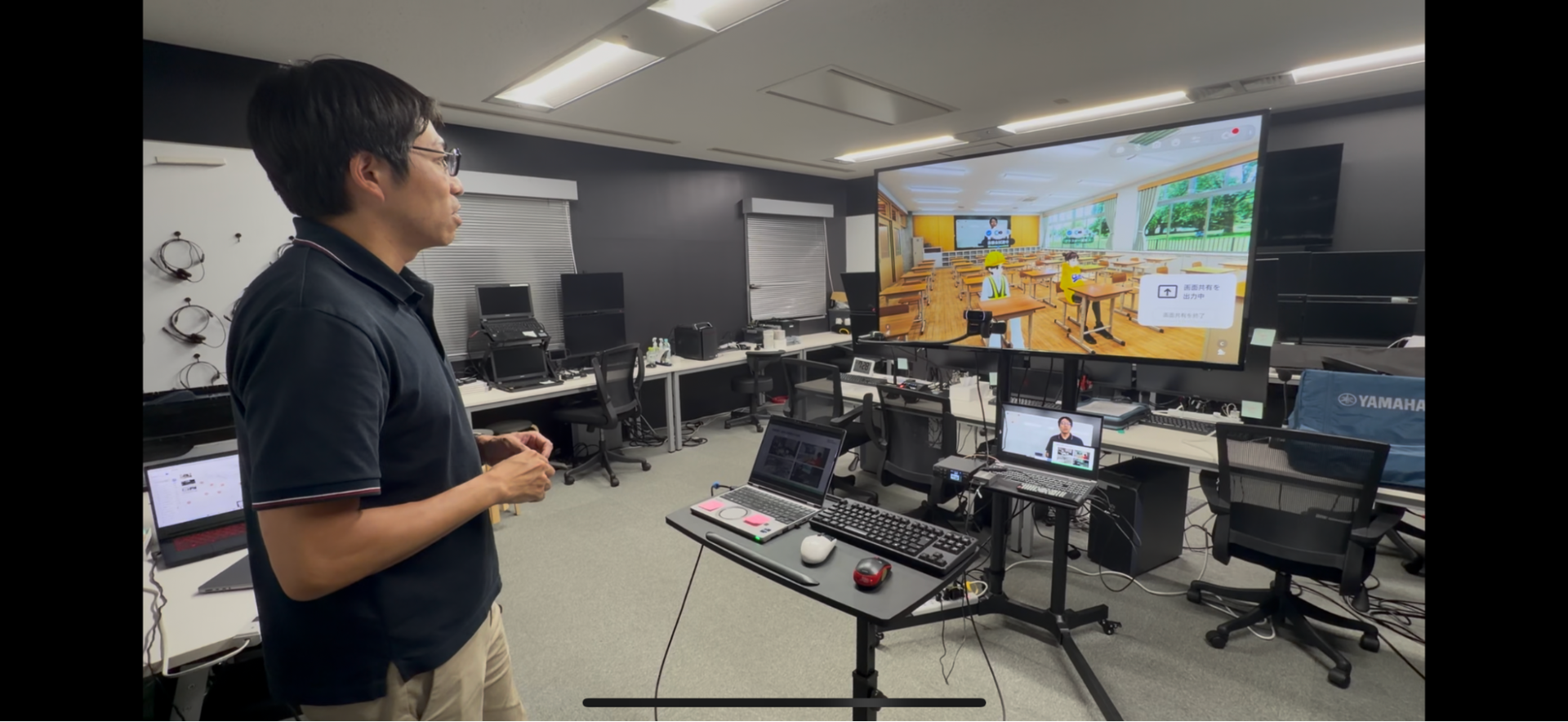 遠隔授業の展示イメージ