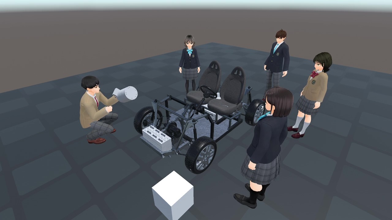 自動車整備のVRトレーニングのイメージ