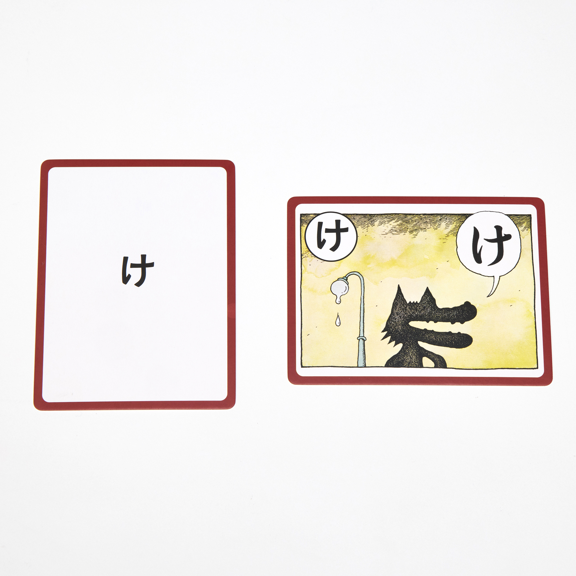 45作品の名場面を選び、絵本の絵とことばをそのまま札にした