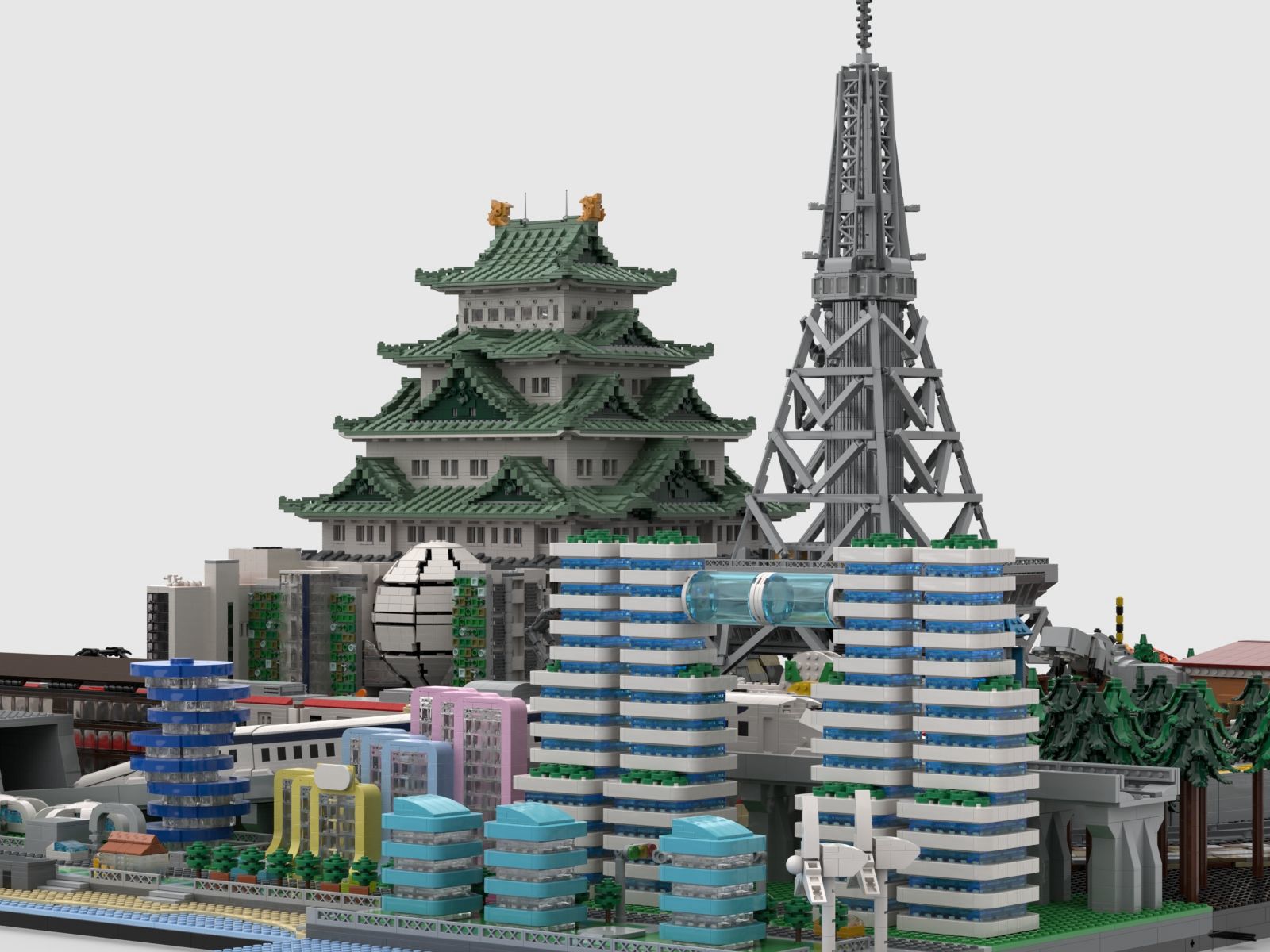 巨大都市モニュメント「みんなの創造都市『AICHI』」の設計段階のイメージ（出典：株式会社CLWN、以下同じく）