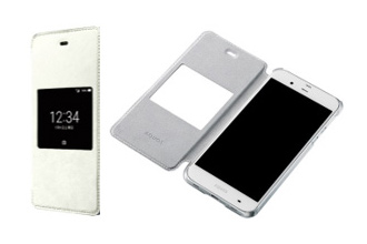 小窓付きブックタイプケース