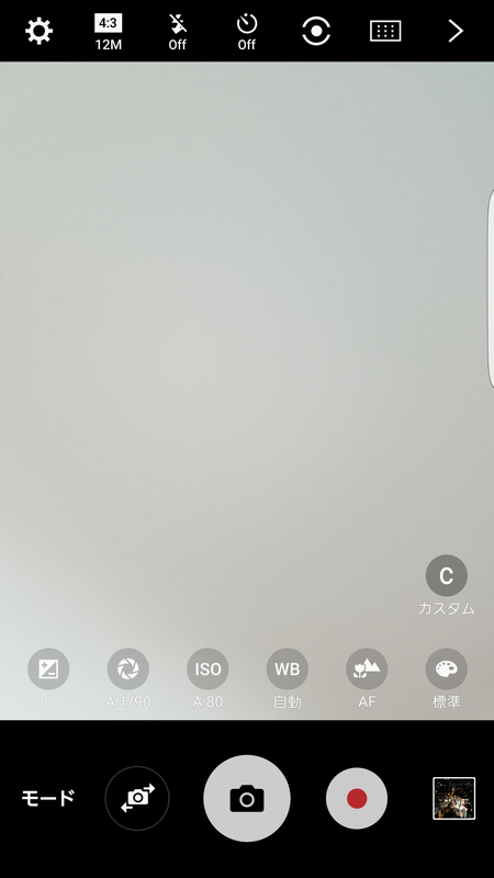 露出やシャッタースピードを調整、RAW撮影も可能なプロモード